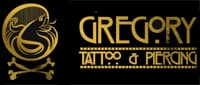 Logo de Gregory, estudio de tatuaje en Ourense